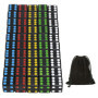 YOUSHARES 50PC D6 Dés Carré en Noir - Dés Standards 16mm à 6 Faces avec Sac de Transport pour Jeux de Tenzi, Yahtzee, DND MTG RP