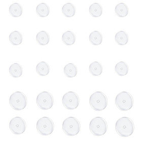 Duoleimi Lot de 30 disques de piercing anti-gibier - En silicone - Coussinets transparents - Disque de piercing anti-traction po