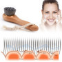ZHUDAN LYYDAN Brosse Nettoyante Visage, Brosse Visage En Fibre De Charbon De Bambou Naturelle, Ultra-doux, Brosse De Massage Pou