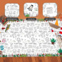 1 Pièce Nappe En Papier À Peindre Zoo, Nappe À Peindre Pour Enfants, Mariage Événement Enfant, Nappe Pour Enfants À Teindre, Nap