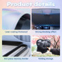 1 Pare-Soleil De Voiture Et 1 Sac De Rangement, Bouclier Thermique De Protection Solaire, Pare-Brise, Équipement De Protection S