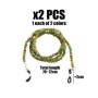 TYFGRT 2Pcs Chaînes De Lunettes En Perles, Sangles De Lunettes Pour Femmes, Décoration D’Accessoires De Lunettes, Sangles De Lun