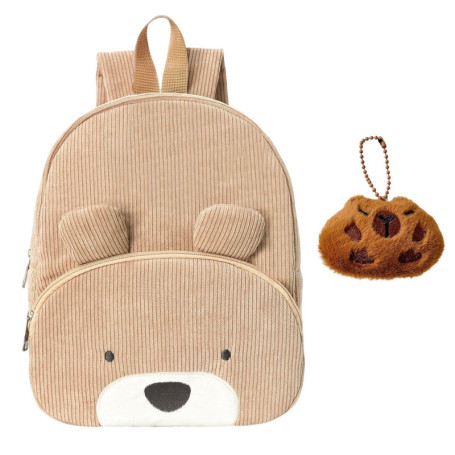 Sac À Dos d'ours À 1 Pièce, Remorque en Peluche d'une Pièce, Sac À Dos De Dessins Animés Sucrés, Sac À Dos pour Enfants, Sac À D