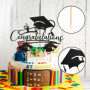 11 Pièces Inserts De Gâteau De Fête De Remise des Diplômes, Décorations De Fête De Remise des Diplômes, Inserts De Décoration De