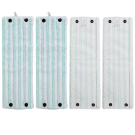 Lot de 4 serpillere microfibre pour Leifheit Combi/Clean Twist M Micro Duo, adaptées à tous types de sols, housse de rechange po