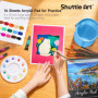 Shuttle Art 54 Pièces Kit Peinture Acrylique avec 30 Tubes Peinture Acrylique (12ml), Chevalet Peinture, Pinceaux Peinture, Toil