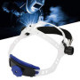 Casque de soudage avec bandeau intégré absorbant la transpiration réglable (blanc)