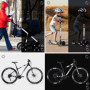 Peevisap 42 PIÈCES Autocollant Velo,Stickers Velo,Autocollant reflechissant,Bande reflechissante,Convient pour Les vélos, Les Ca