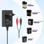 NASTIMA Chargeur au plomb scellé 6 V 0,5 A pour batterie Moultrie avec clip rouge et noir et voyant LED