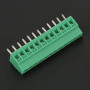 10 pièces/ensemble 12 Pin 2.54mm Pas PCB PCB Bornier Connecteur Stable Haute Qualité Vert PCB Universal Vis