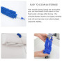 Kit de nettoyage pour plumeau avec tige d'extension télescopique de 100 pouces, chiffons à poussière pliables réutilisables, lav