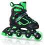 Nattork Blade Patins à roulettes pour garçons avec roue lumineuse, patins à roues alignées vertes lumineuses pour l'extérieur et