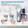 Lot de 2 bacs à glace Creami Deluxe pour sorbetière Ninja Creami NC700 et NC701 Series - Sans BPA - Passe au lave-vaisselle