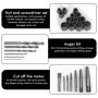 Kit d'extracteur d'écrous 26 pièces : ensemble d'extracteurs de vis, extracteur de vis, jeu de clés à douille à profil spiralé, 