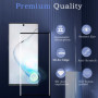 2 Pièces Verre Trempé pour Samsung Galaxy note 10 Plus, Film Protection Écran, Film Protecteur Vitre, 3D Incurvé Couverture Comp