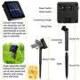Lot de 2 Guirlande Solaire Exterieur Jardin, Guirlande lumineuse solaire,12M 120 LED Noël Guirlande Lumineuse Solaire 8 Modes Ét