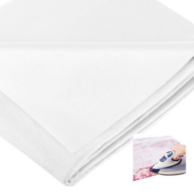 Entoilage Thermocollant, Tissu D'entoilage Thermocollant Et Fusible, 100 CMx300 CM, Tissé Entoilage, Tissu Thermocollant Blanc d