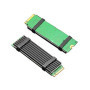 Futheda Dissipateur Thermique en Aluminium avec ailettes Thermiques en Silicone pour NVME NGFF M.2 2280 PCIE SSD DIY Ordinateur 