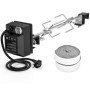 Onlyfire Kit de rôtisserie en Acier Inoxydable avec Moteur Robuste et Accessoires – Compatible pour Grands modèles XLarge BGE | 