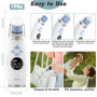 YADOBIG Aspirateur Nasal Bebe Électrique avec 5 Niveaux D'Aspiration, Electrique Mouche Bebe avec 3 Embouts en Silicone et Pince