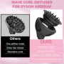 Compatible Accessoires et embouts pour diffuseur Wave & Curl du Dyson Airwrap, Compatible HS01 HS05 HS08, Accessoire à Double Mo