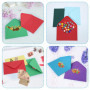 Strehknewen 60 Enveloppes colorées, Enveloppes C6, enveloppes en papier kraft, 20 couleurs, avec 72 autocollants colorés, envelo