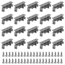 20 Pièces Support De Montage PCB C45 Montage Sur Circuit Imprimé DIN Adaptateur Pour Rail PCB DIN Rail PCB DIN Support Convient 