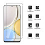 FWang Lot de 3 Verre Trempé Compatible avec Honor Magic4 Lite 5G,9H Dureté,Anti-Rayures,sans Bulles,HD,2 Pièces Caméra Arrière P
