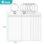 Szaboviktoria 6 Pièces PVC Imperméable Transparent Etiquette Bagage, Etiquette Valise Voyage Avion, Porte Etiquette Valise, Étiq