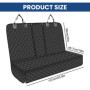 Sporgo Couverture pour chien de voiture pour banquette arrière : imperméable pour chien, housse de siège de voiture, antidérapan