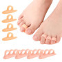 Welnove Hammertoe Correcteur d'orteils en gel – 8 coussinets de soutien d'orteils – Réalignent les orteils, courbés, bouclés, gr