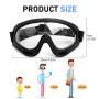 Lot de 6 Lunettes de Sécurité pour Enfants Réglables, Lunette Protection Bricolage Anti-Buée, Enfants Lunettes de Protection Cou