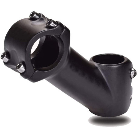 ANCLLO Potence de vélo 31,8 90 mm 45 degrés pour guidon de vélo, VTT, vélo de route, la plupart des vélos (alliage d'aluminium, 