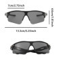 3 Pièces Lunettes de Soleil de Sport, Lunettes de Soleil Polarisées de Sport, Lunettes de Soleil de Cyclisme Polarisées, Lunette