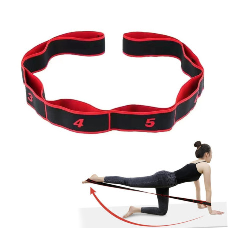1 Pcs Bande de Résistance aux Exercices de Yoga, Sangle D'étirement Élastique de Yoga, Sangle De Yoga, Ceinture de Yoga Élastiqu