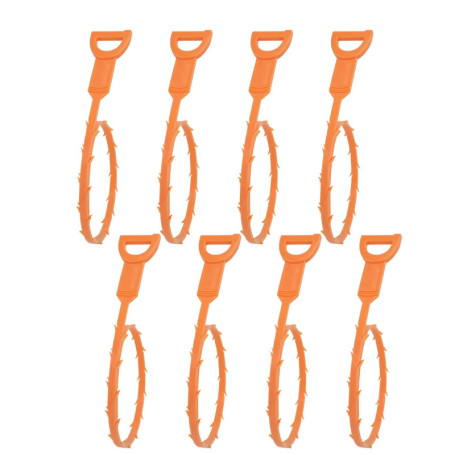 8 Pièces Outil de Débouchage D'évier, Drain Plastique Outils de Débouchage, Outil de Nettoyage de Déboucheur de Vidange, Nettoye