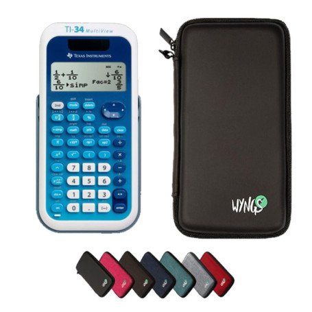 Ensemble MultiView Texas Instruments TI-34 + Schutztasche + Erweiterte Garantie
