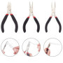 3 Pièces Bijoux Pinces Ensembles, Kit de Pince pour Bijoux, Pince à Bec Rond, Acier au Carbone Outils Pinces, pour Creation de B