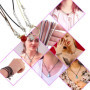 XCOZU 50 Pièces Cordon Collier de Cire de Coton, Cordon Collier pour Pendentif Femme, 2MM Cordon avec Fermoir Cordon Simili Cuir