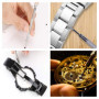 Lot de 5 tournevis de précision pour horloger - Lame réversible - Pour réparation de montres, lunettes, bijoux
