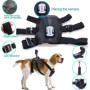 DUTTY Harnais réglable pour caméra d'action pour chien GoPro Hero 7 6 5 4 Xiaoyi Sports Cam Sangle de poitrine