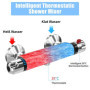LADOKEE Robinet de douche avec thermostat - Robinet de baignoire - Mitigeur thermostatique de baignoire - Mitigeur de douche en 