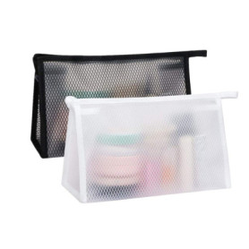 Trousses de Toilette Grande Capacité 2pcs Trousses à Maquillage Imperméable Trousse Toilette Voyage Transparente Sacs de Toilett