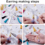 Moguxb Kit de Fabrication de Boucles d'oreilles 3600 Pièces Accessoires de Boucles d'oreilles DIY avec crochets pour boucles d'o