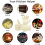 1 Paire Gants de Barbecue Gant Anti-Chaleur Taille Universelle Grill - Gants de Cuisines Résiste Jusqu'à 500°C Gants de Four pou