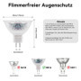 Ampoules Halogènes MR16 GU5.3 12V 35W Pack de 6, Haute Luminosité, Longue Durée, Économie d’Énergie, Lampe Halogène à Haute Temp