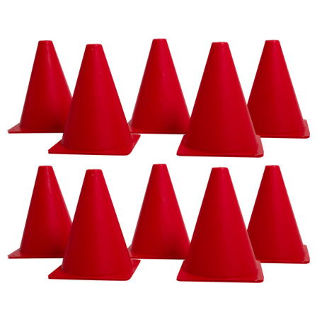 Kolamom Entraînement Cônes de marquage Football Unisex-Youth, Rouge, Eine Größe