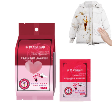 Lingettes Humides pour Enlever les Taches, Lingettes Détachantes D'urgence,Lingettes Détachantes pour Vêtements,Lingettes de Net