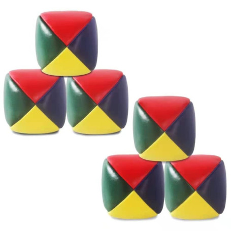 ZYWQ Balles de Jonglage, Lot de 6 Balle Jonglage pour Débutants, Lot de Balles de Jonglage en Vrac pour Jongleurs, Enfants et Ad