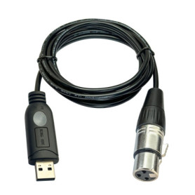 DSD TECH SH-AU20A Câble USB vers XLR pour microphones dynamiques tels que Shure (5.9FT)